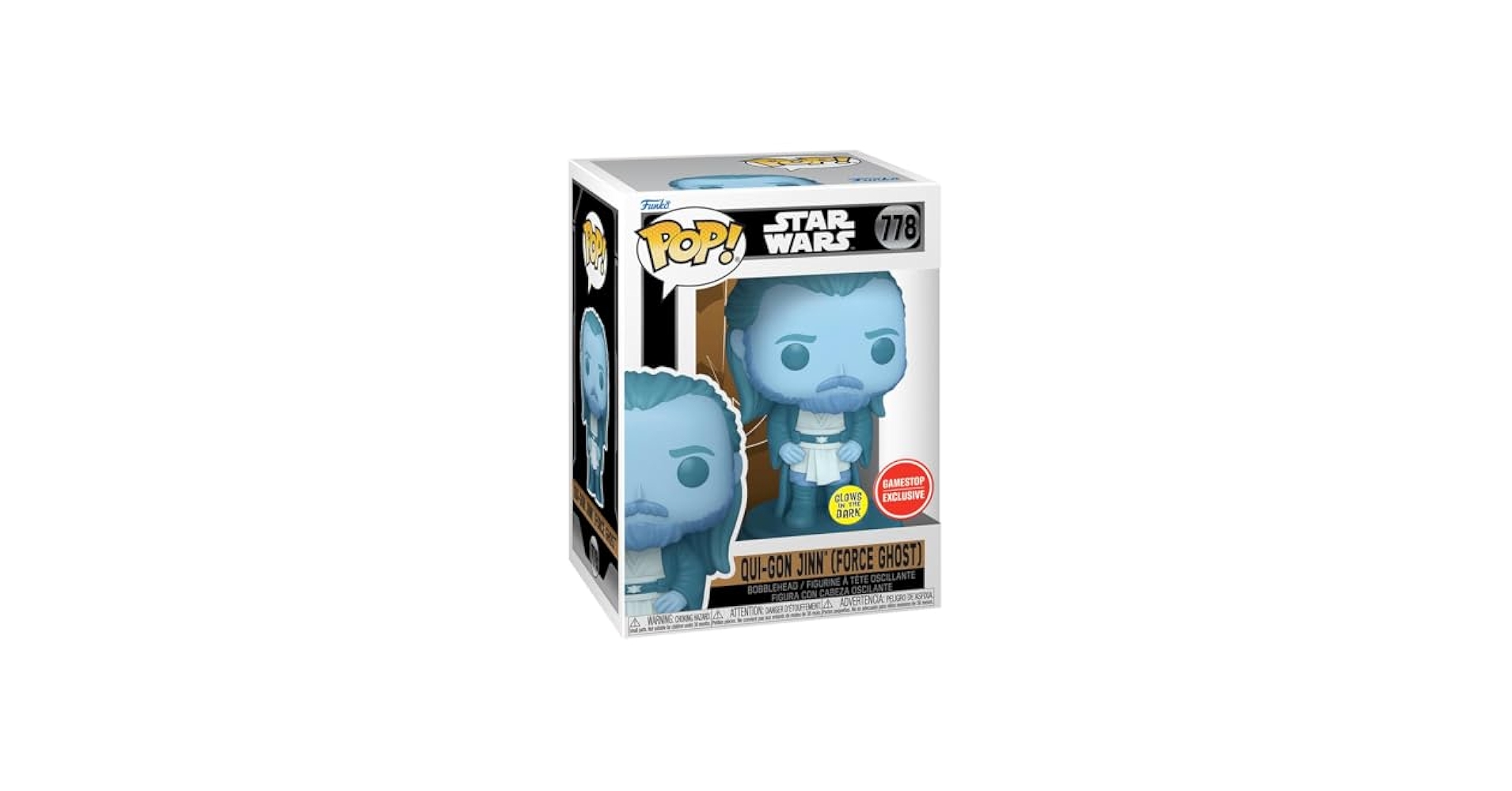 Funko Star Wars Qui-Gon Jinn Force Ghost Exclusive Pop Vinyl